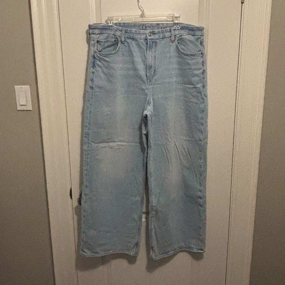 American Eagle Curvy HR Baggy Straight Jean - Sz. 18